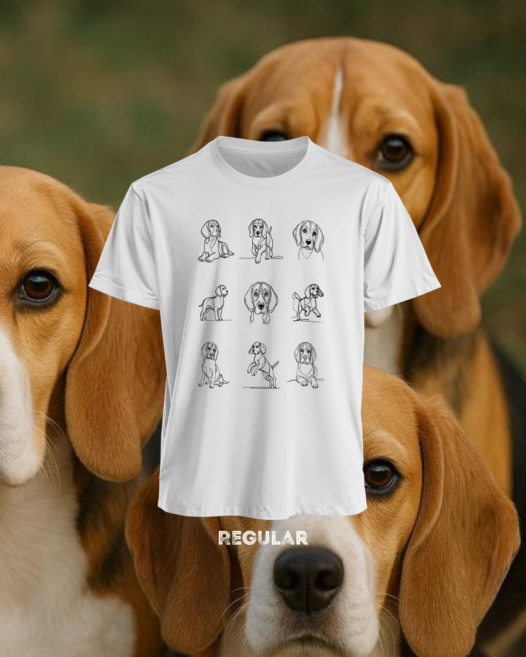 Beagles Black Design