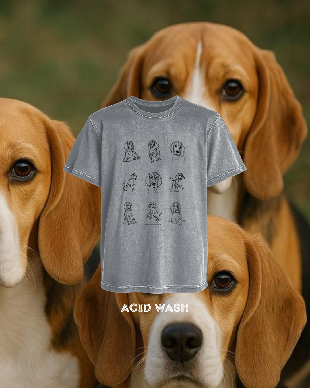 Beagles Black Design