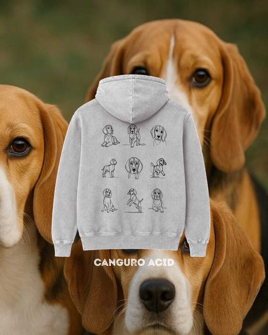 Beagles Black Design